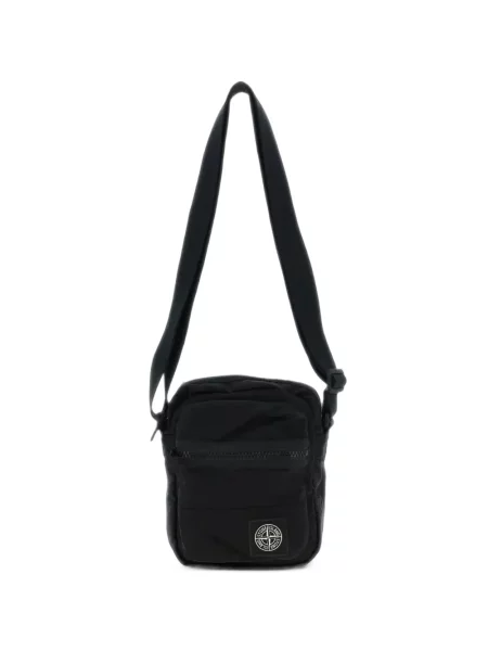 Geantă crossbody Stone Island cu strasuri negru
