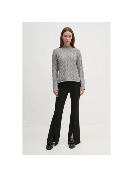United Colors of Benetton sweter z domieszką wełny szary