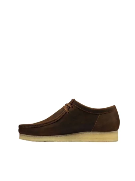 Półbuty Clarks zamszowe brązowe