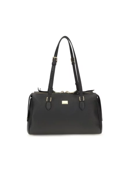 Torebka Dolce And Gabbana skórzana biznesowa czarna