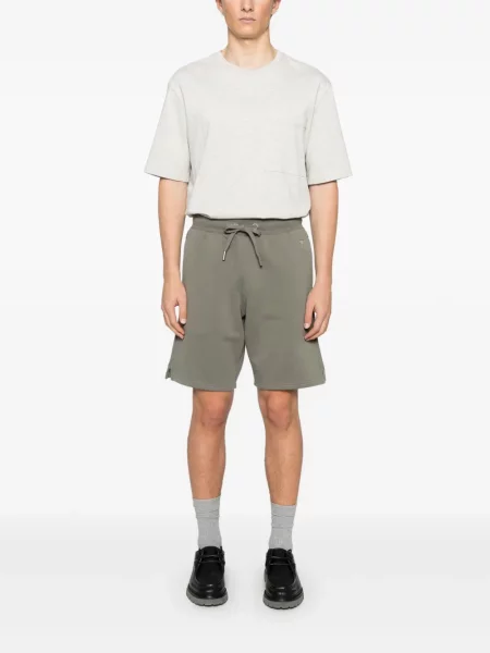 Pantaloni scurți Ami Paris cu broderie gri