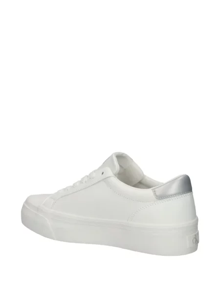 Sneakerși Calvin Klein cu platformă alb