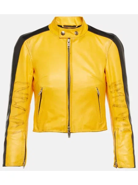 Geanta de piele Balenciaga galben