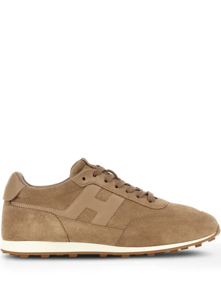 Sneakerși Hogan din piele de căprioară maro