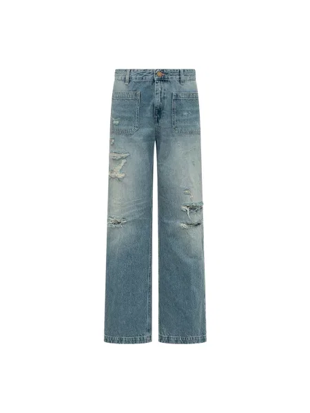 Spodnie Seafarer dzwony niebieskie