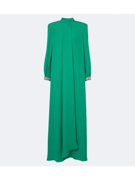 Rochie Valentino de mătase verde
