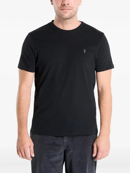 Haftowana koszulka Allsaints czarna