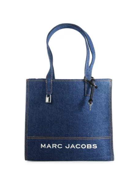 Geantă shopper Marc Jacobs cu imagine albastru