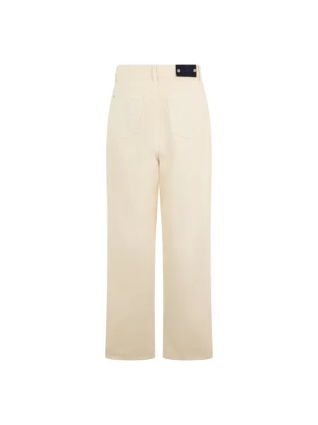 Jeansy straight leg Stone Island z kamieniami beżowe