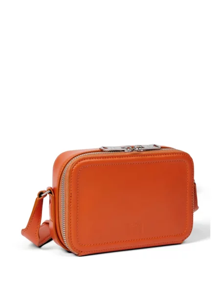 Geantă Paul Smith din piele portocaliu
