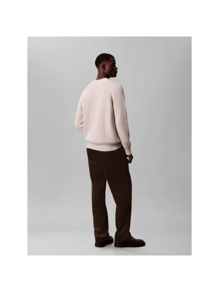 Nohavice Calvin Klein Jeans hnedá