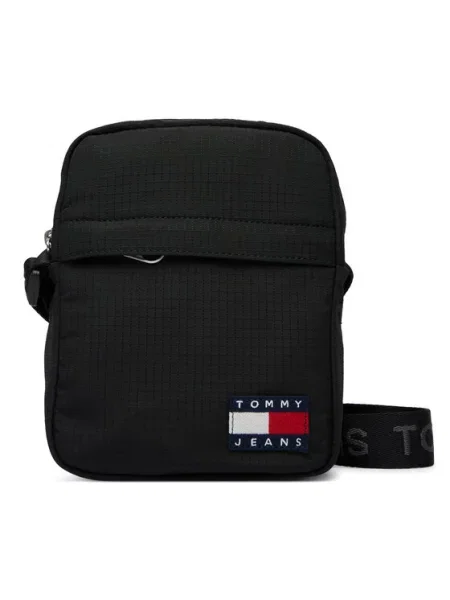 Torbica za okrog pasu Tommy Jeans Tjm Ess Daily Ripstop Reporter črna