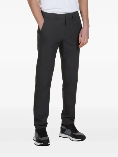 Pantaloni chino Boss cu autograf gri