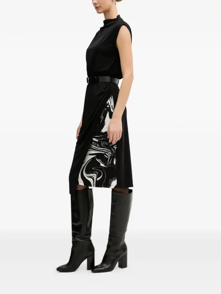 Rochie Dkny cu imagine de costum negru