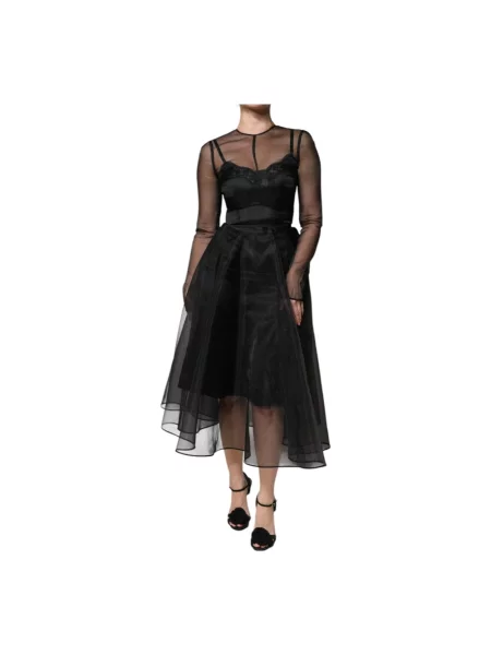 Sukienka koktajlowa Dolce And Gabbana czarna
