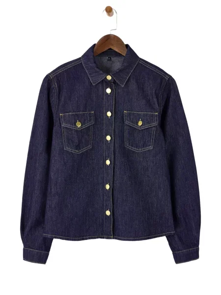 Trendyol Bluză denim albastru