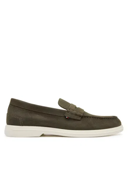 Μοκασίνια Tommy Hilfiger χακί