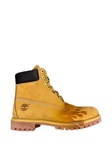 Bocanci de munte Timberland cu imagine de drumeție galben