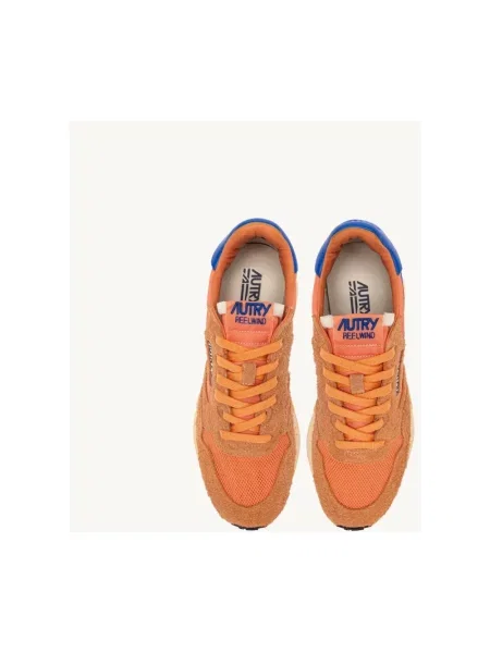 Sneakersy Autry skórzane pomarańczowe