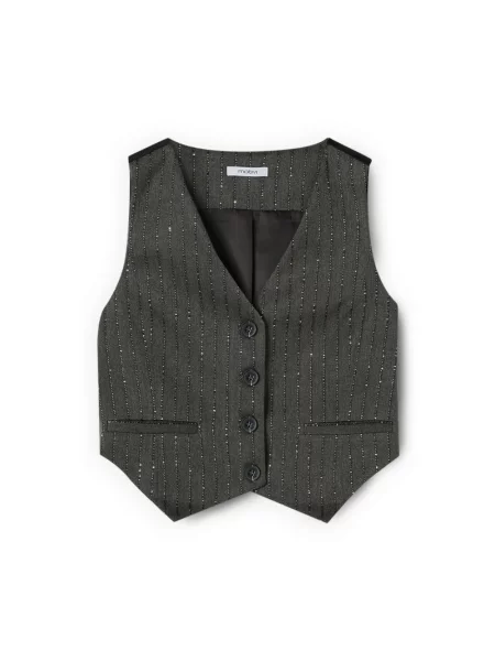 Kamizelka Motivi w paski szara