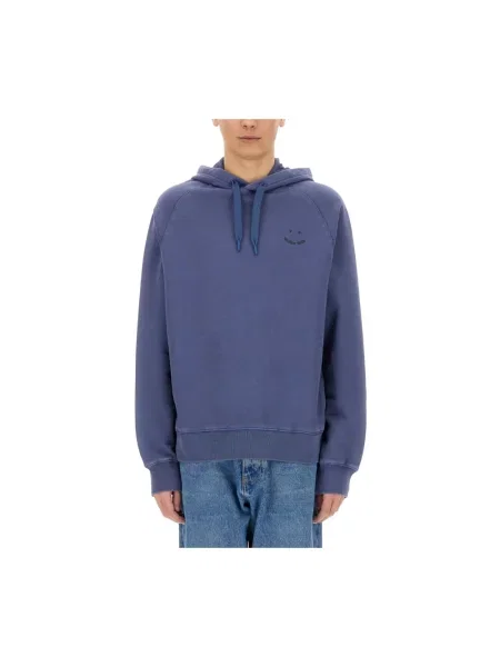 Bluza z kapturem Ps By Paul Smith z kapturem niebieska