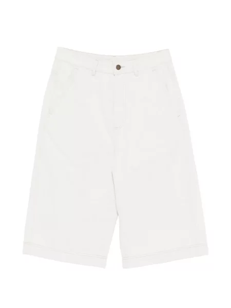 Pantaloni scurți din denim Soeur alb