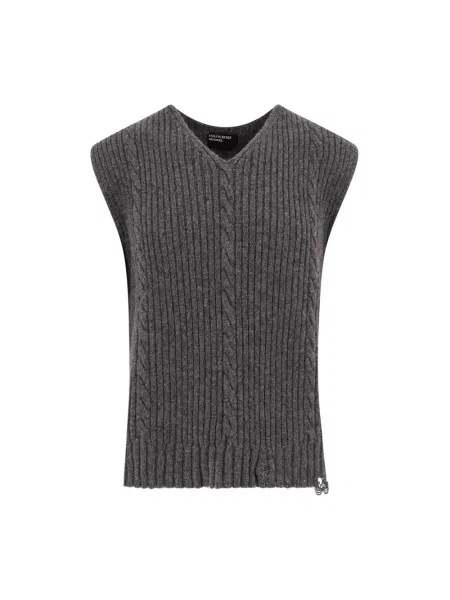 Sweter Enfants Riches Deprimes bez rękawów szary