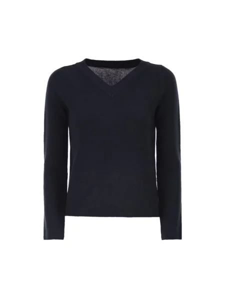 Dzianinowy sweter Weekend Max Mara niebieski