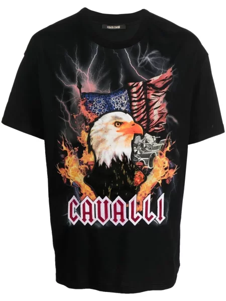 Scurt tricou Roberto Cavalli cu imagine