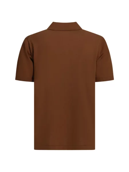 Scurt tricou polo Beams Plus maro