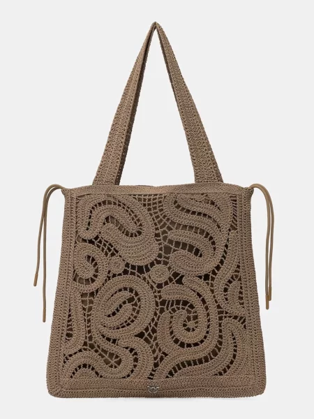 Geantă shopper Pinko maro