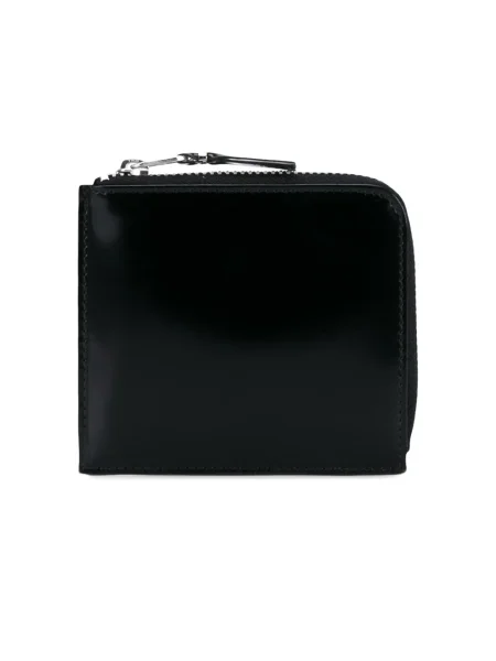 Portofel Comme Des Garçons Wallet de jumătate de fermoar negru