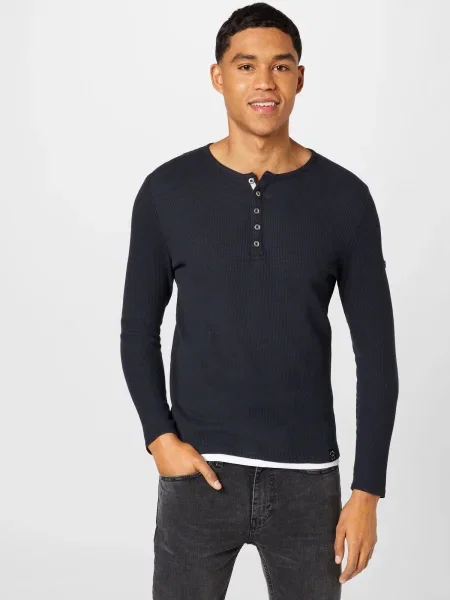 Key Largo Tricou SANDRO bleumarin alb