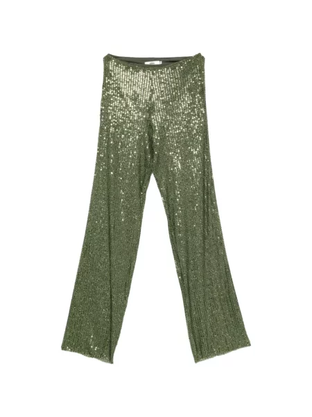 Pantaloni Siedres cu paiete verde