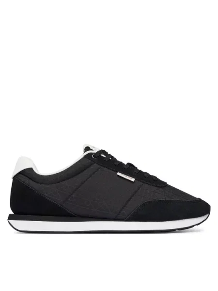 Buty Calvin Klein Retro Runner Ripstop Aop black/bright white czarne