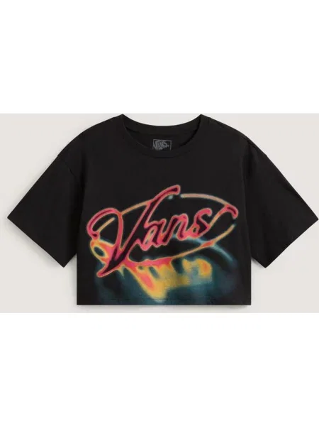 Koszulka Vans Afterburn krótki rękaw różowy żółty S czarny