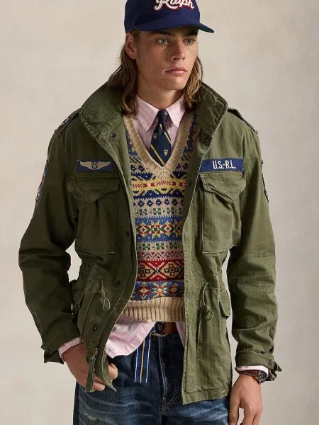 Polo Ralph Lauren jachetă de de tranziție verde