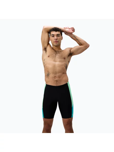 Мъжки шорти за плуване тип клин Speedo Dive Jammer black/turquoise gem черно