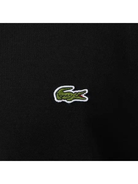 Lacoste Bluza Z Polaru Z Okrągłym Dekoltem czarna