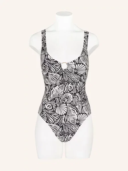 Seafolly Plavky S Vázáním Za Krkem Shells / krémová černá