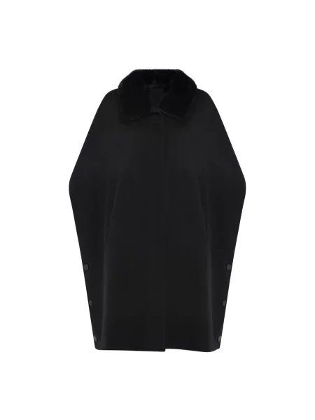 Futro Yves Salomon z kaszmiru czarne