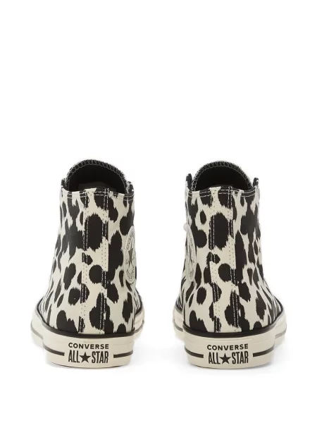 Top Converse cu motiv cu inimi maro