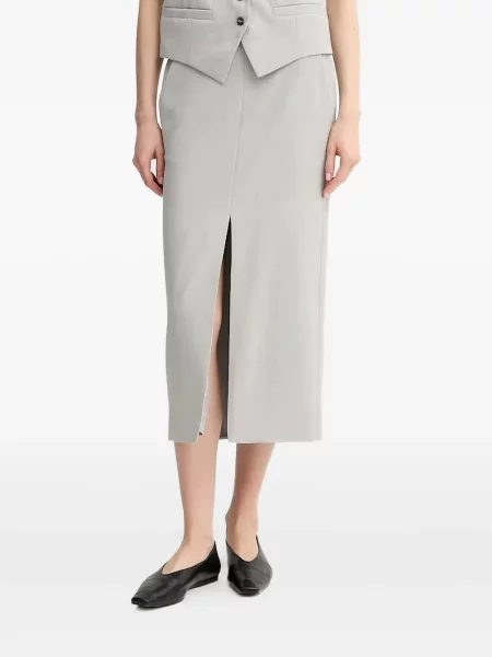 Midi-suknja Day Birger Et Mikkelsen iznad koljena siva