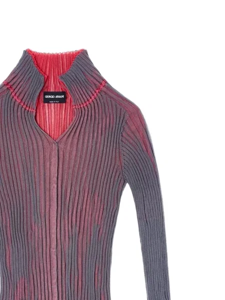 Kötött hosszú felső Giorgio Armani szürke