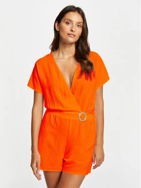 Morgan Шорти з тканини Оранжевий