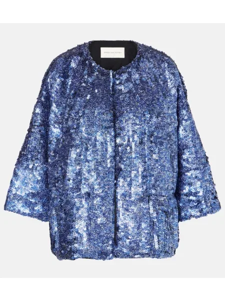 Geacă Dries Van Noten albastru