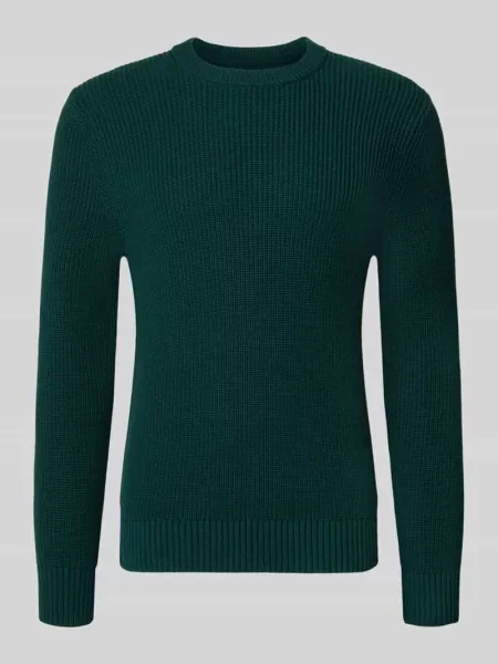 Sweter dzianinowy z czystej bawełny o kroju regular fit Mcneal zielony