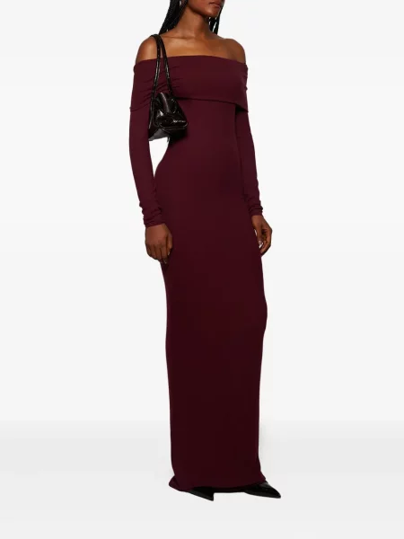 Rochie maxi Eterne lungă de costum roșu