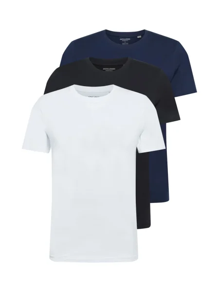 Jack&Jones Set 3 tricouri Organic Basic Colorat alb