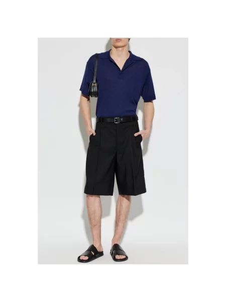 Sweter Ami Paris wełniany niebieski